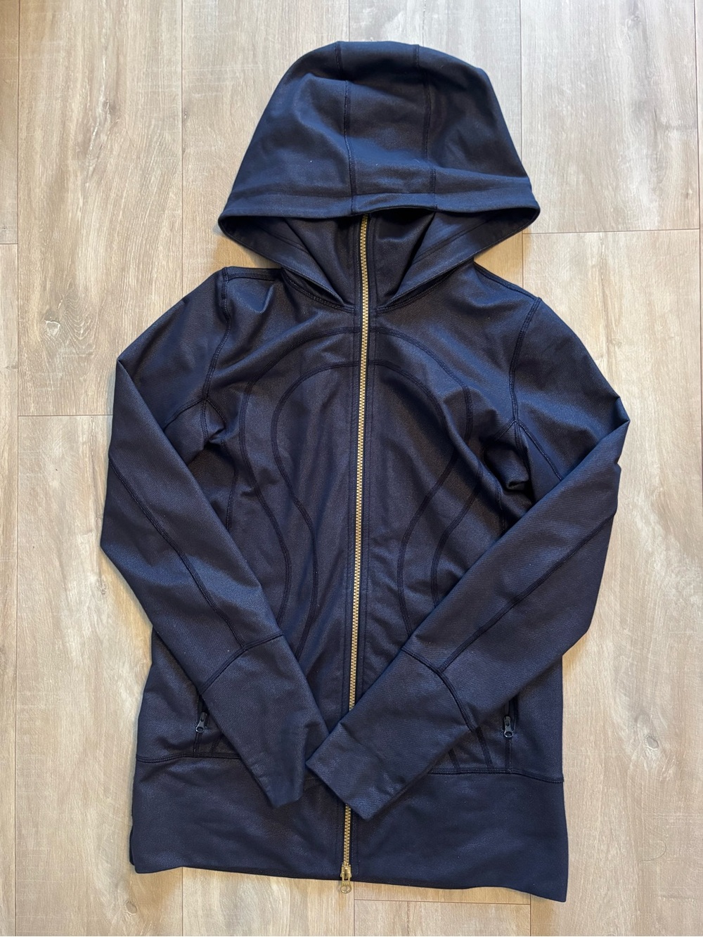 lululemon athletica Navy Hooded Zip-Up Jacket